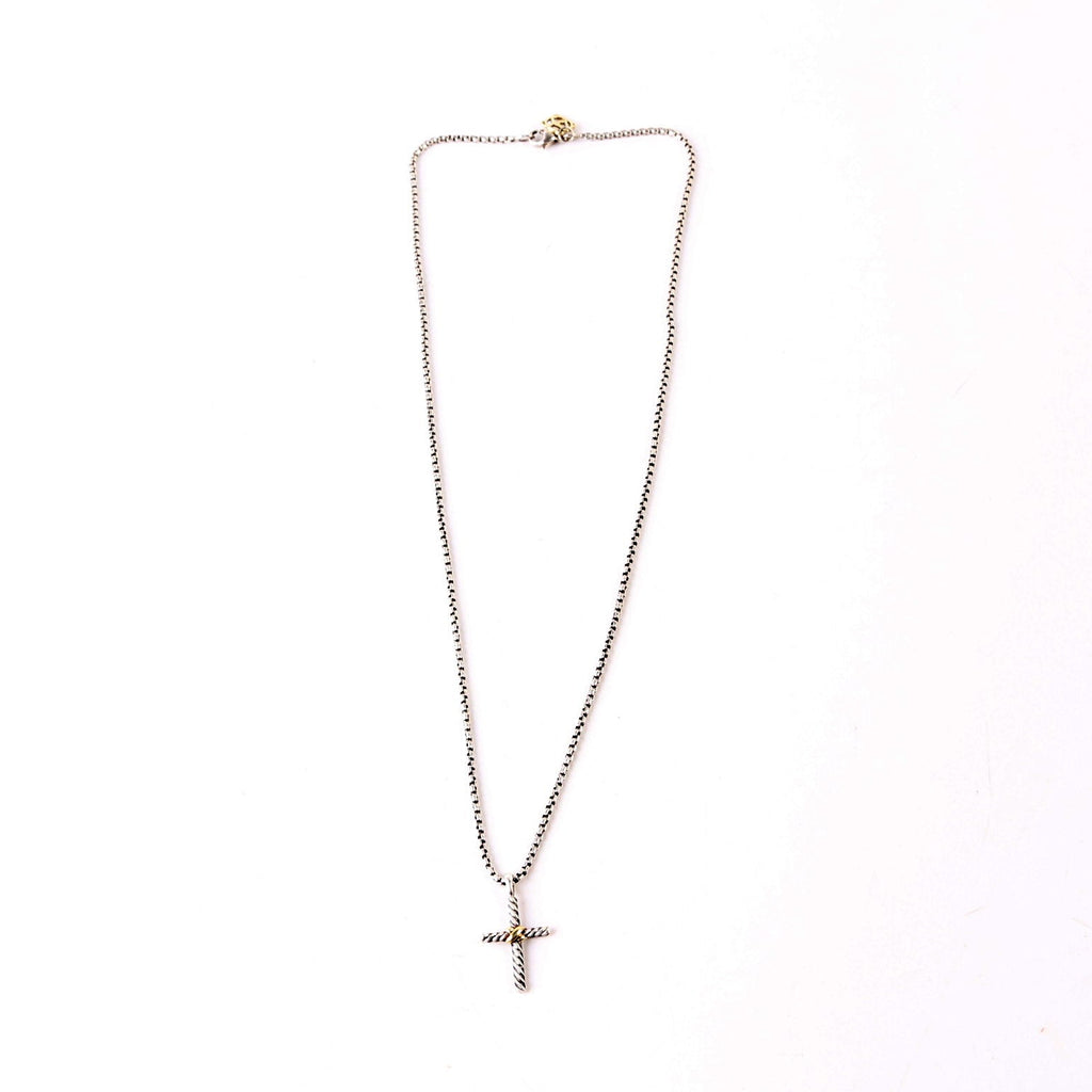 Petite X Cross Necklace 925/585