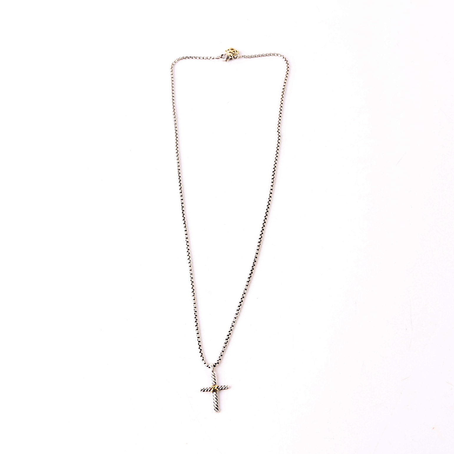 Petite X Cross Necklace 925/585