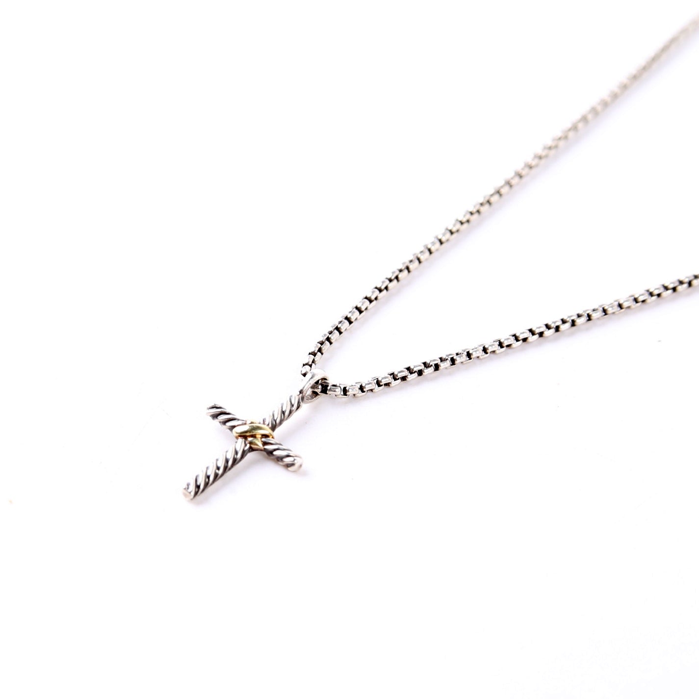 Petite X Cross Necklace 925/585