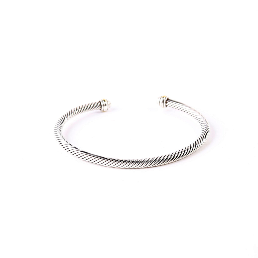 Classic Cable 4MM Bracelet 925/750