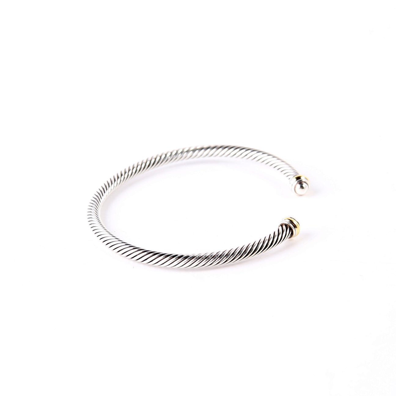 Classic Cable 4MM Bracelet 925/750