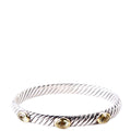 Renaissance Hinged Bangle Bracelet 925/750/Citrine