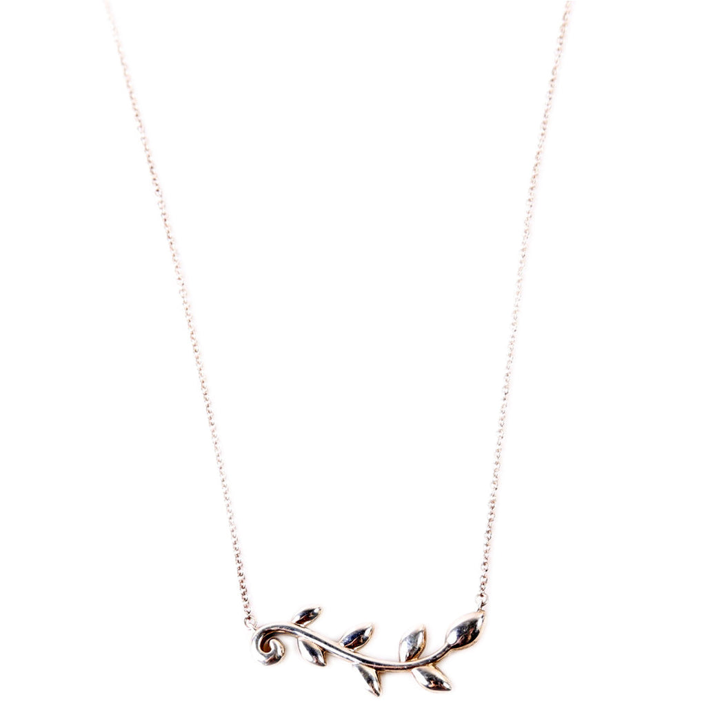 Paloma Olive Leaf Vine Necklace 925