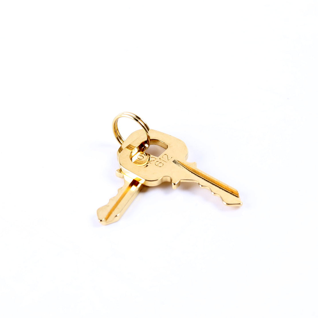 Lock & Key Circle Logo Gold