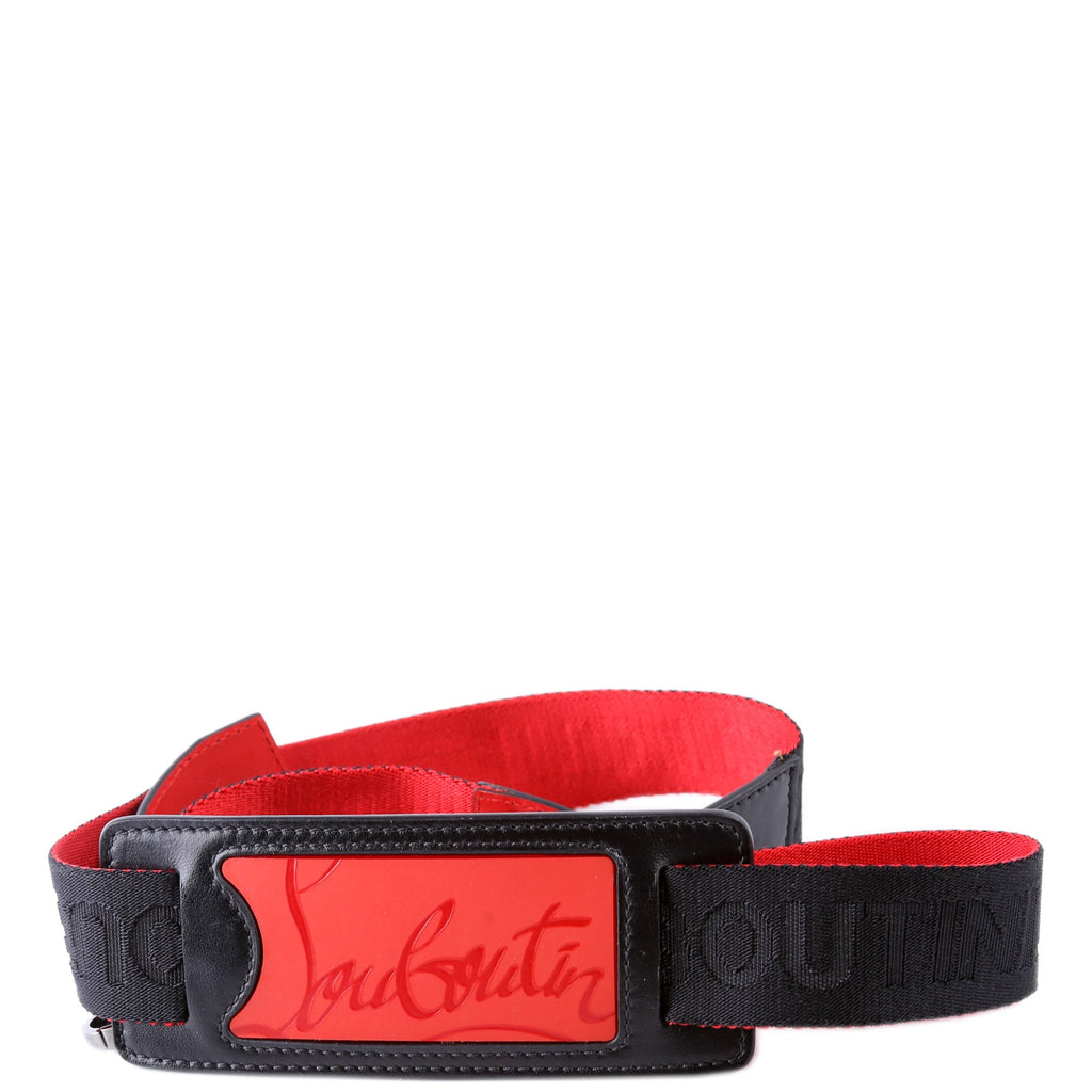 Nylon Logo Adjustable Strap Black/Red