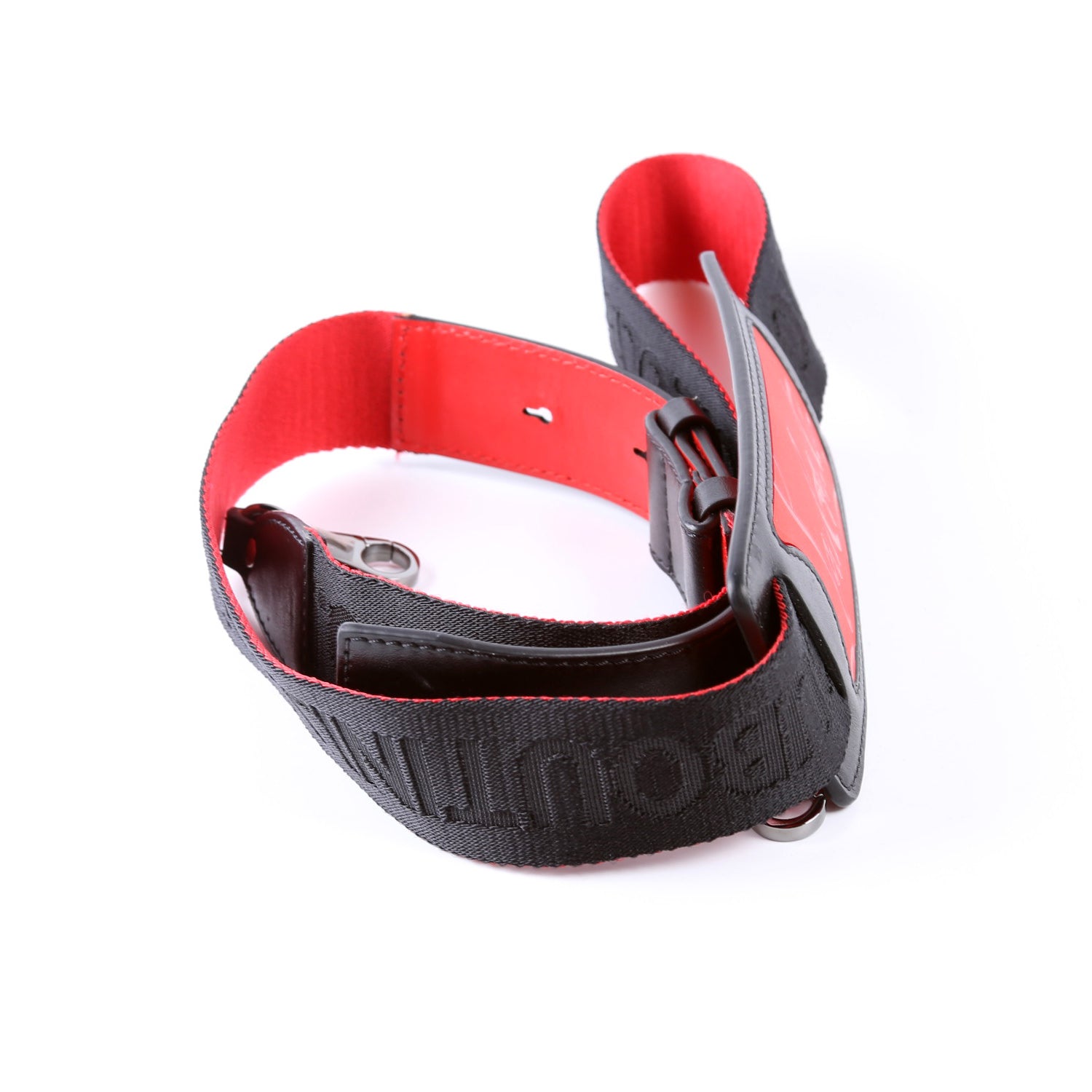 Nylon Logo Adjustable Strap Black/Red