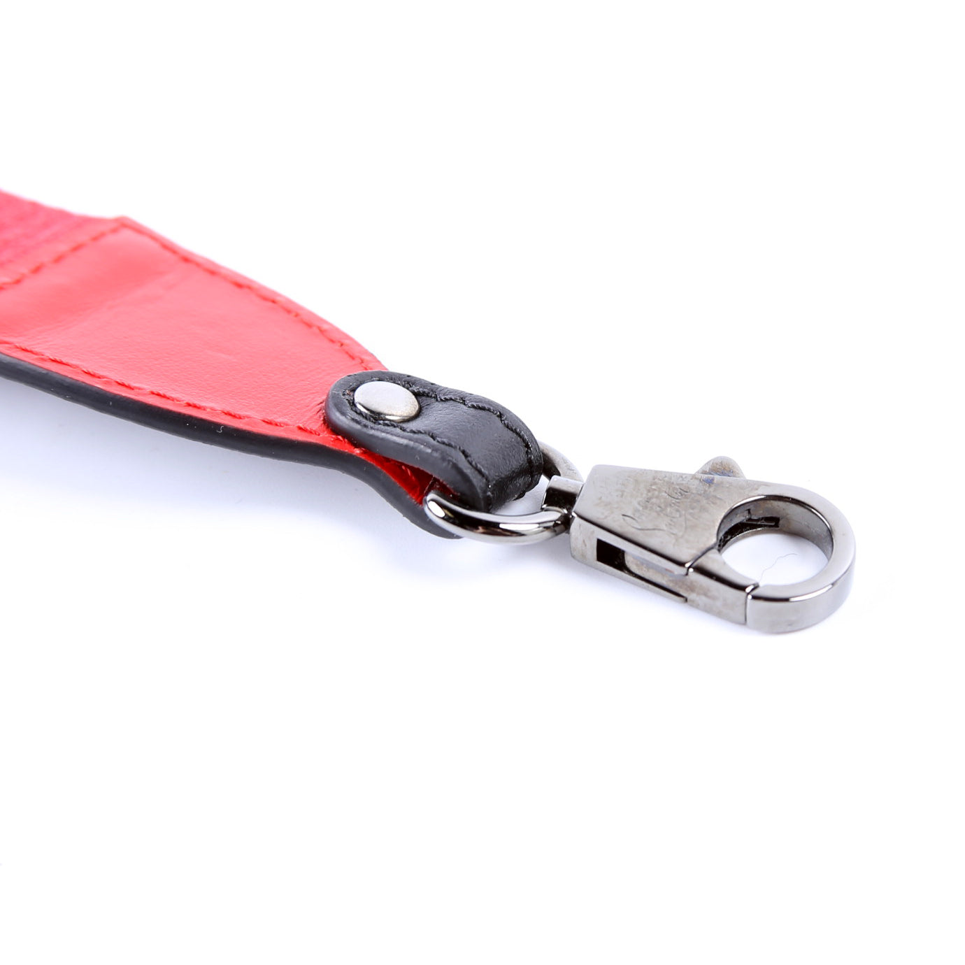 Nylon Logo Adjustable Strap Black/Red