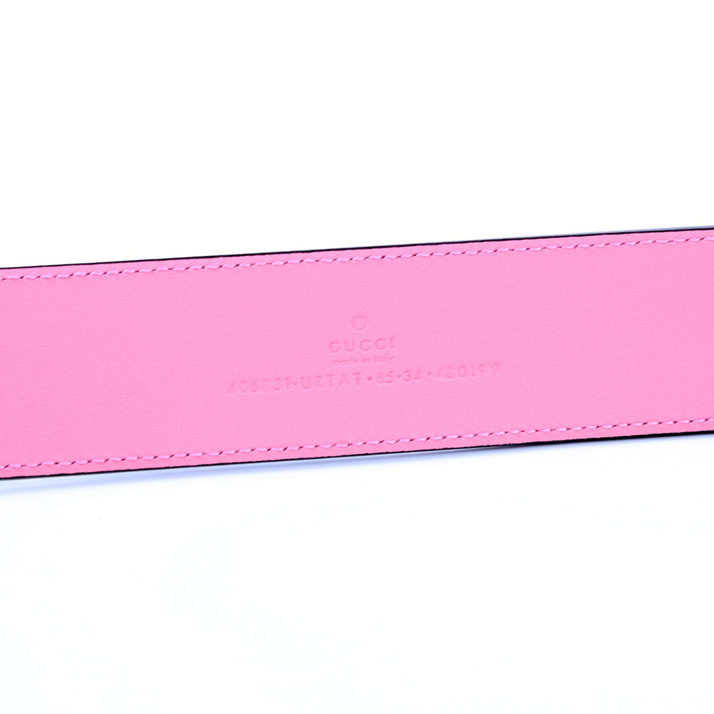 406831 GG Marmont Supreme Pineapple Rose Belt Size 85/34 Multicolor