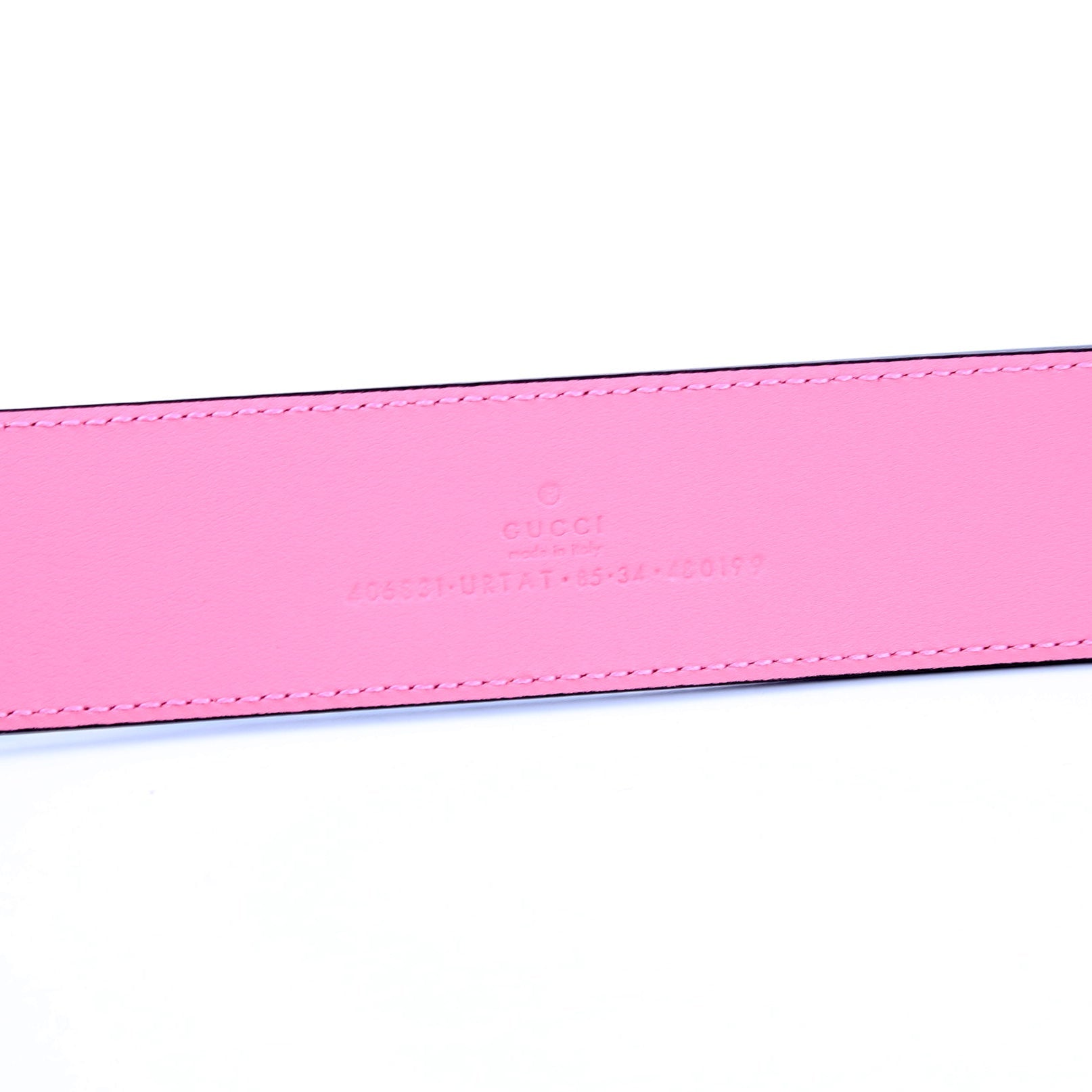 406831 GG Marmont Supreme Pineapple Rose Belt Size 85/34 Multicolor