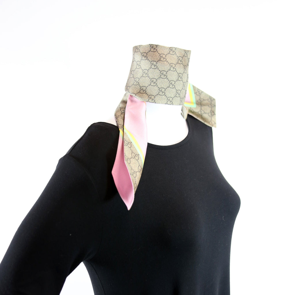 Gucci X Bananya Bandeau Silk Scarf Pink