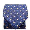 Silk Tie Monkey Blue