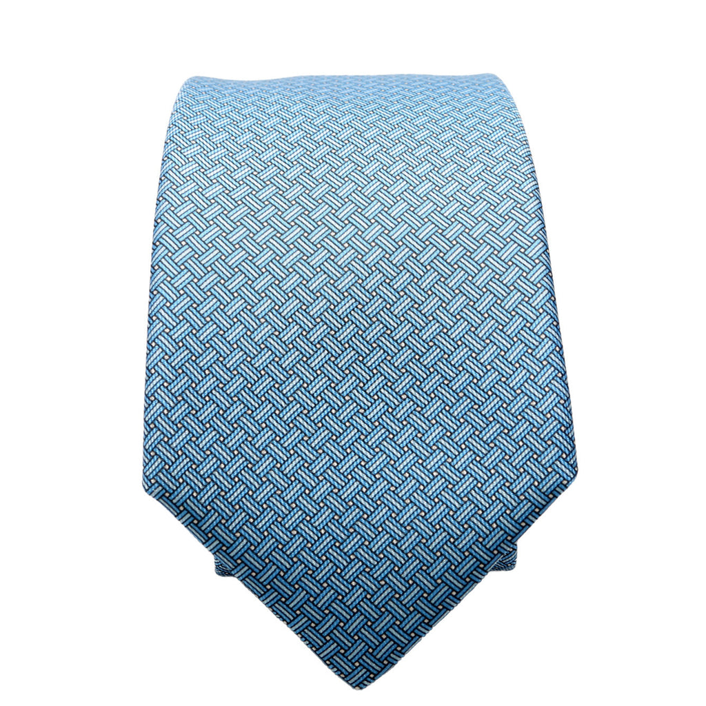 Tie: Cravate Twill Blue