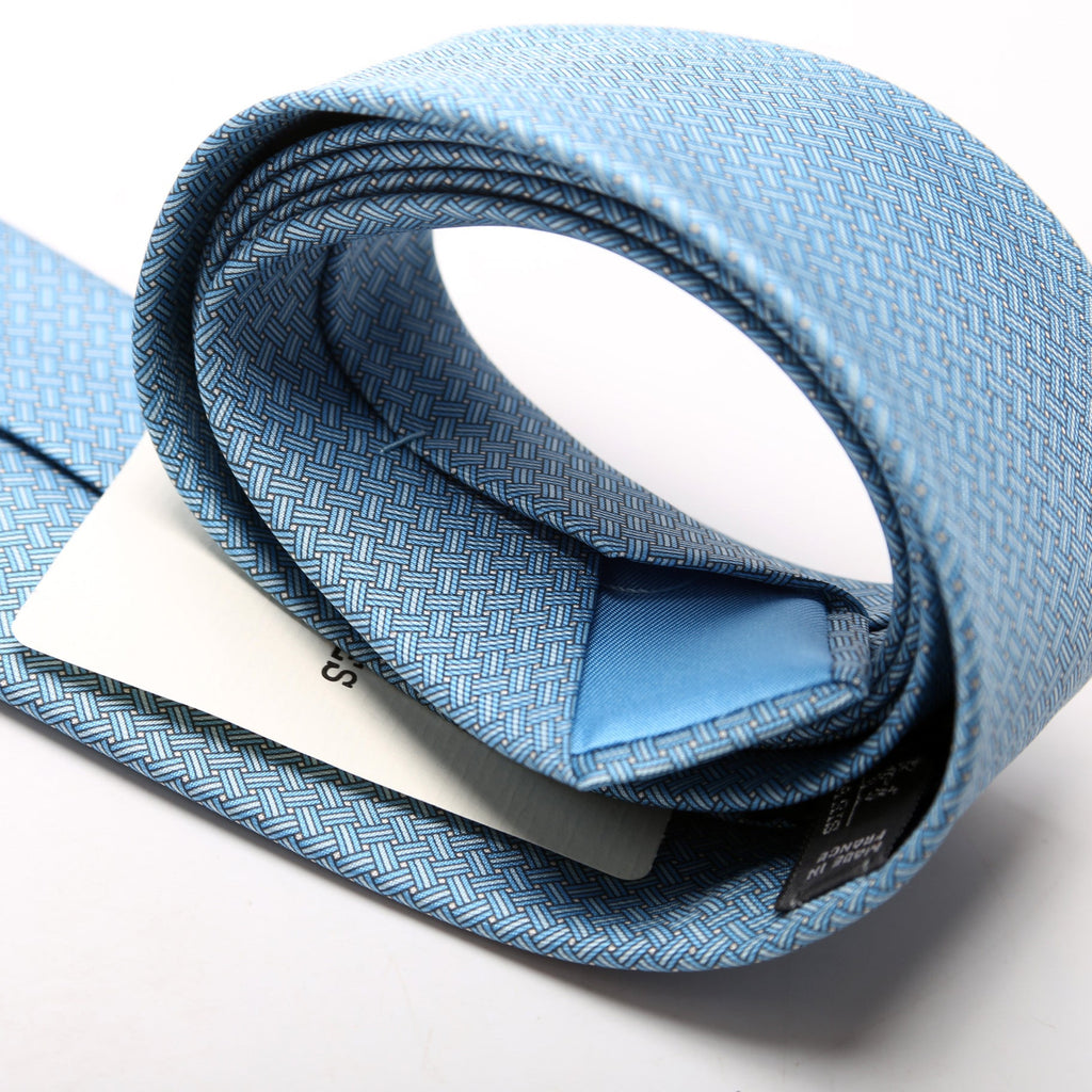 Tie: Cravate Twill Blue