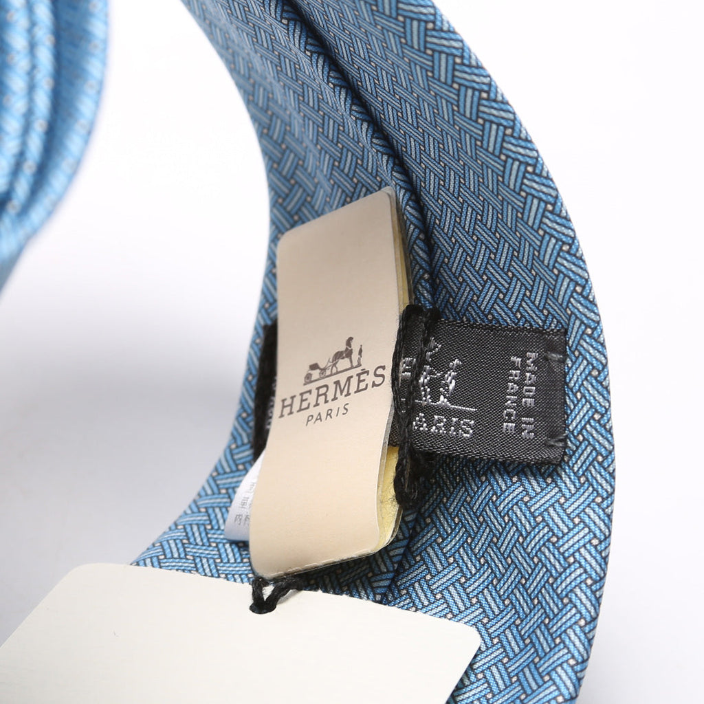 Tie: Cravate Twill Blue