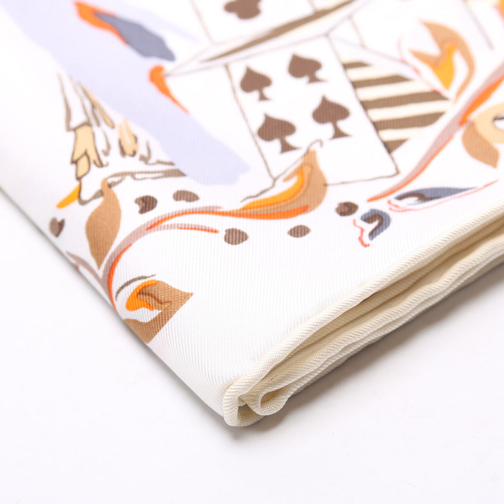 Emilie Et Une Nuit 90 Silk Scarf Orange