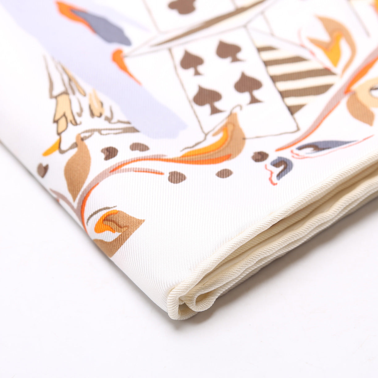 Emilie Et Une Nuit 90 Silk Scarf Orange