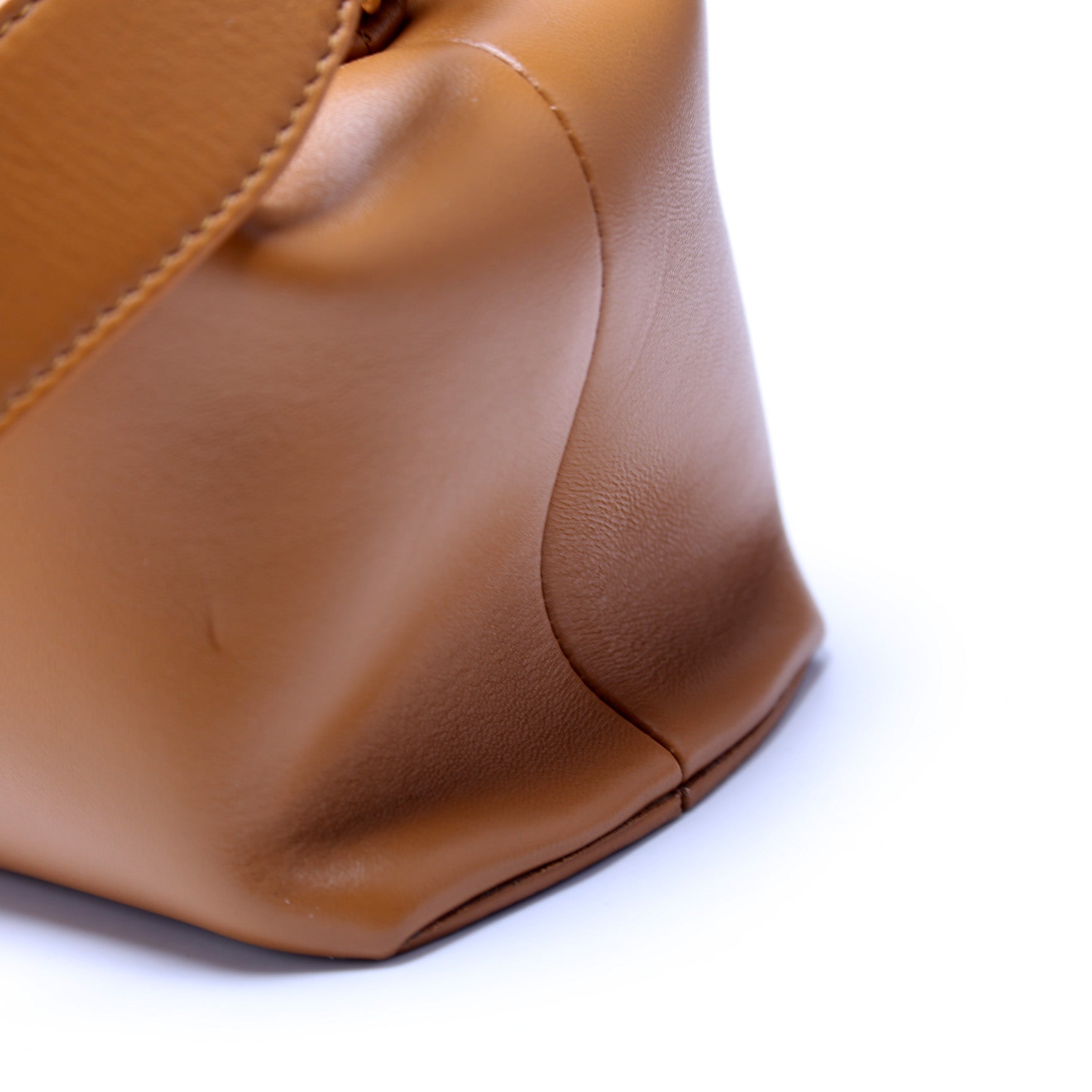 First Medium Leather Shoulder Bag Brown