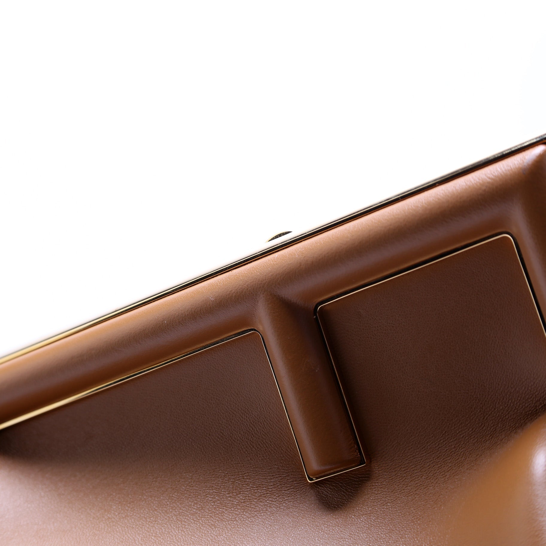First Medium Leather Shoulder Bag Brown