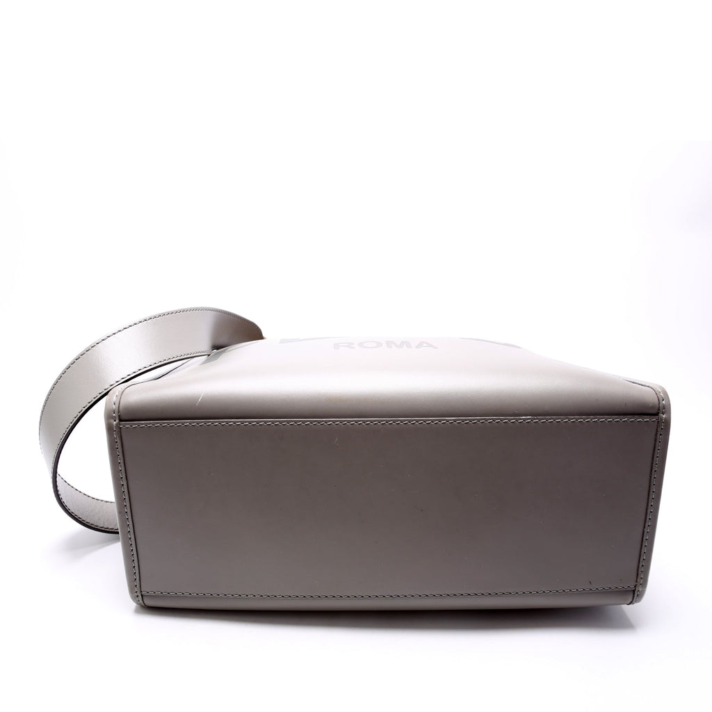 Fendi Sunshine Shopper Medium Leather Grey