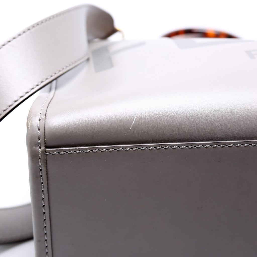 Fendi Sunshine Shopper Medium Leather Grey