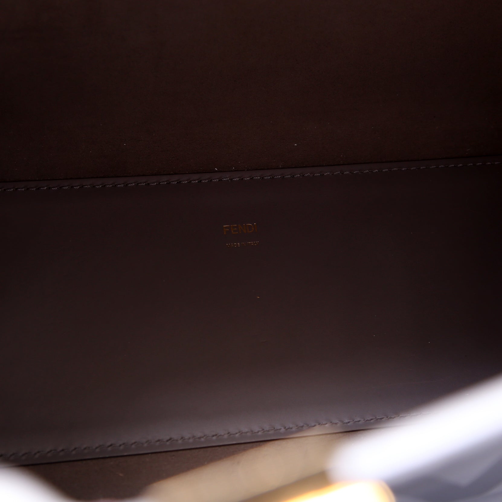 Fendi Sunshine Shopper Medium Leather Grey