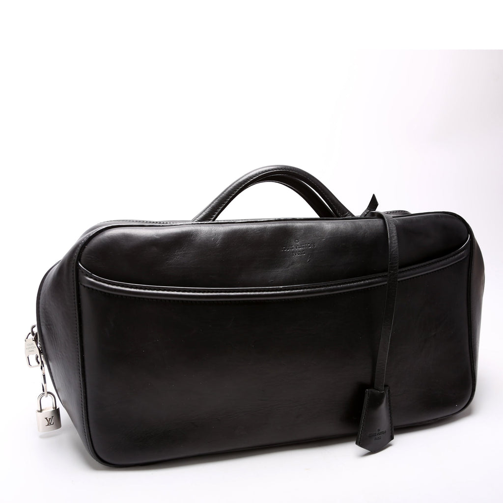 Frontier Leather Suitcase Black