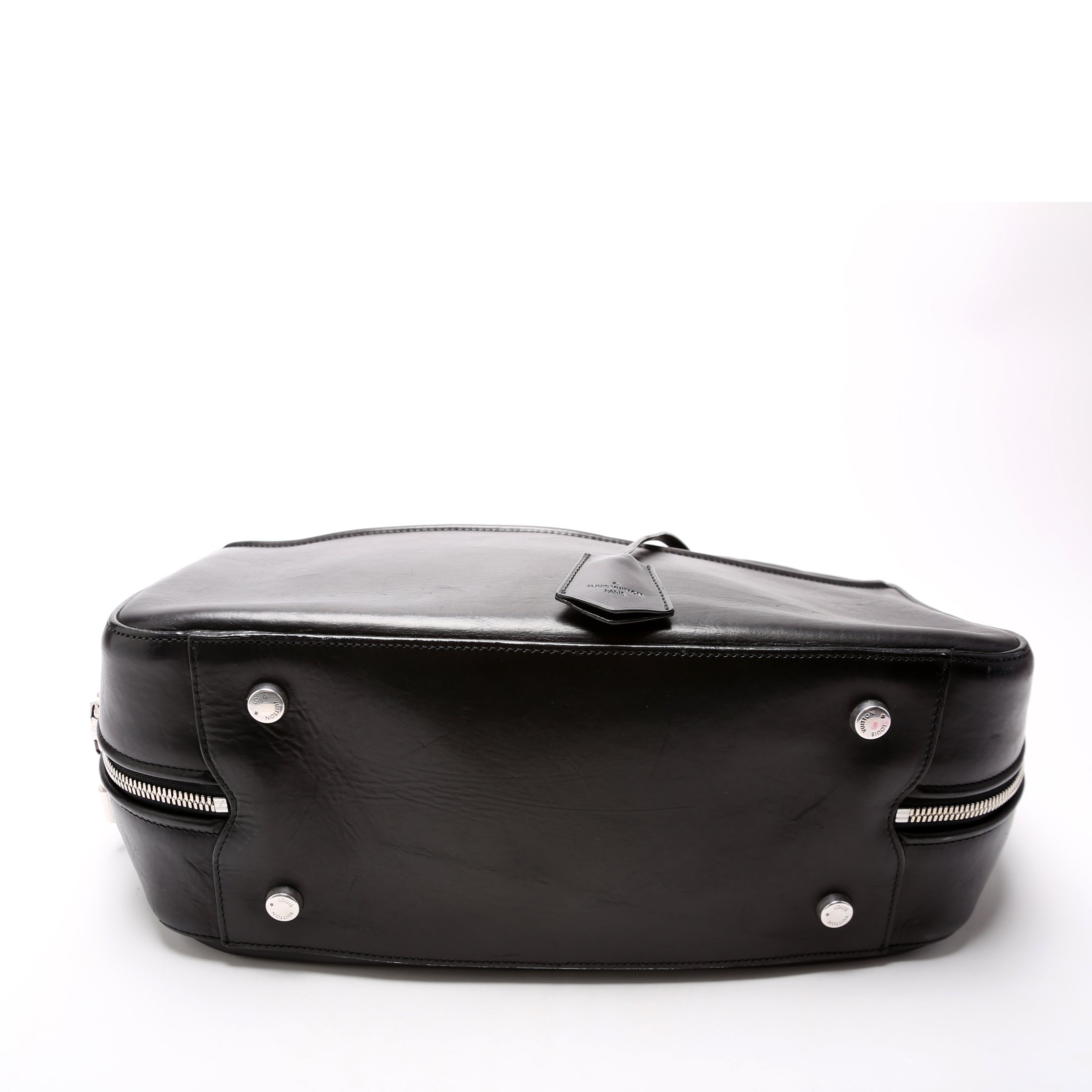 Frontier Leather Suitcase Black