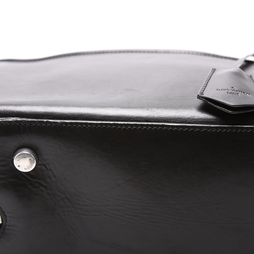 Frontier Leather Suitcase Black