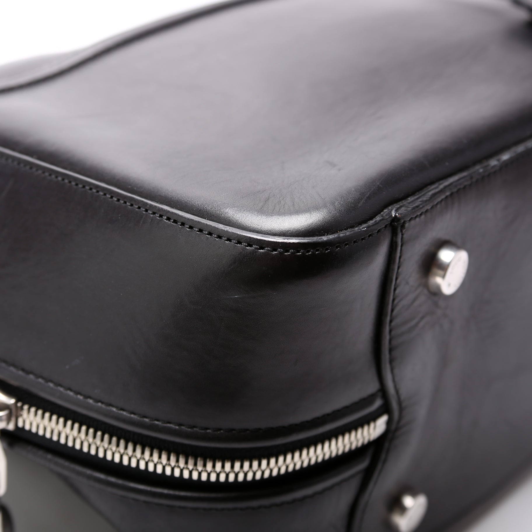 Frontier Leather Suitcase Black