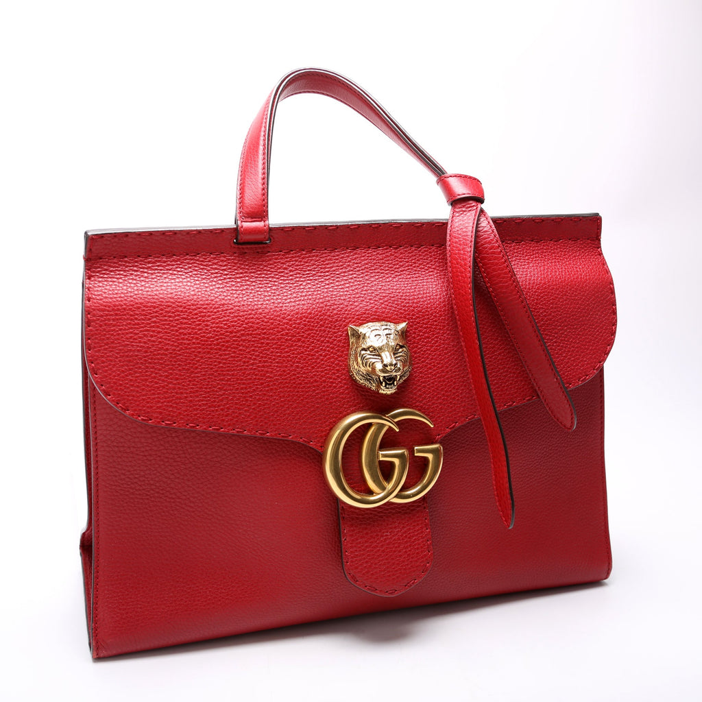 Marmont Top Handle Red