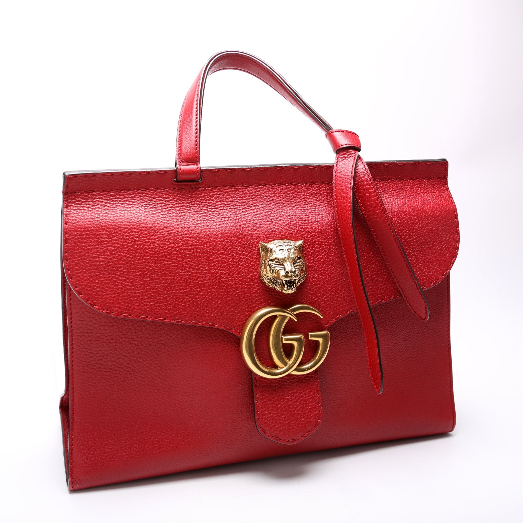 Marmont Top Handle Red