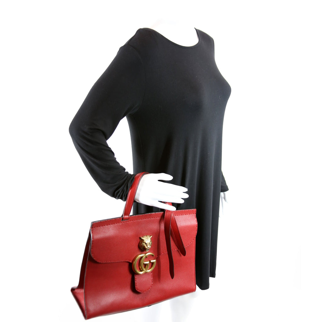 Marmont Top Handle Red
