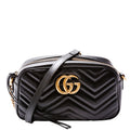 447632 Marmont Small Leather Camera Black