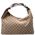115867 Horsebit GG Canvas Hobo