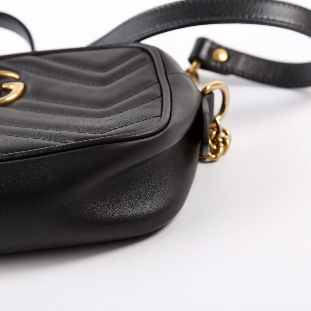 448085 Marmont Mini Camera Bag Black