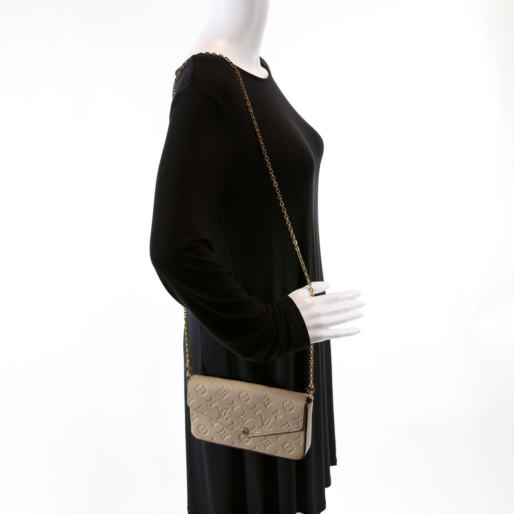 Pochette Felicie Empreinte Turtledove