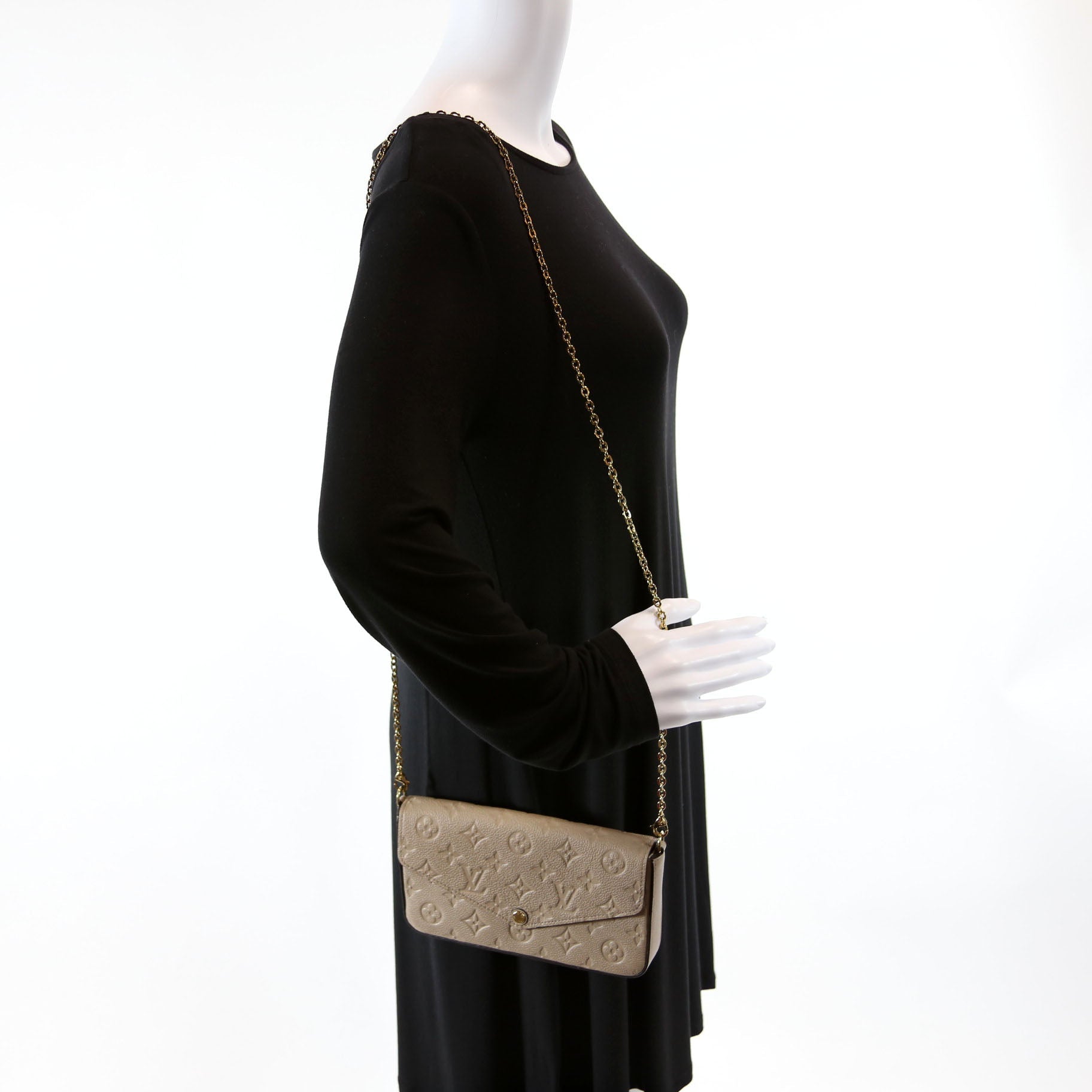 Pochette Felicie Empreinte Turtledove