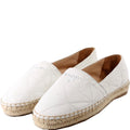 Triangle Quilted Leather Espadrilles Size 41