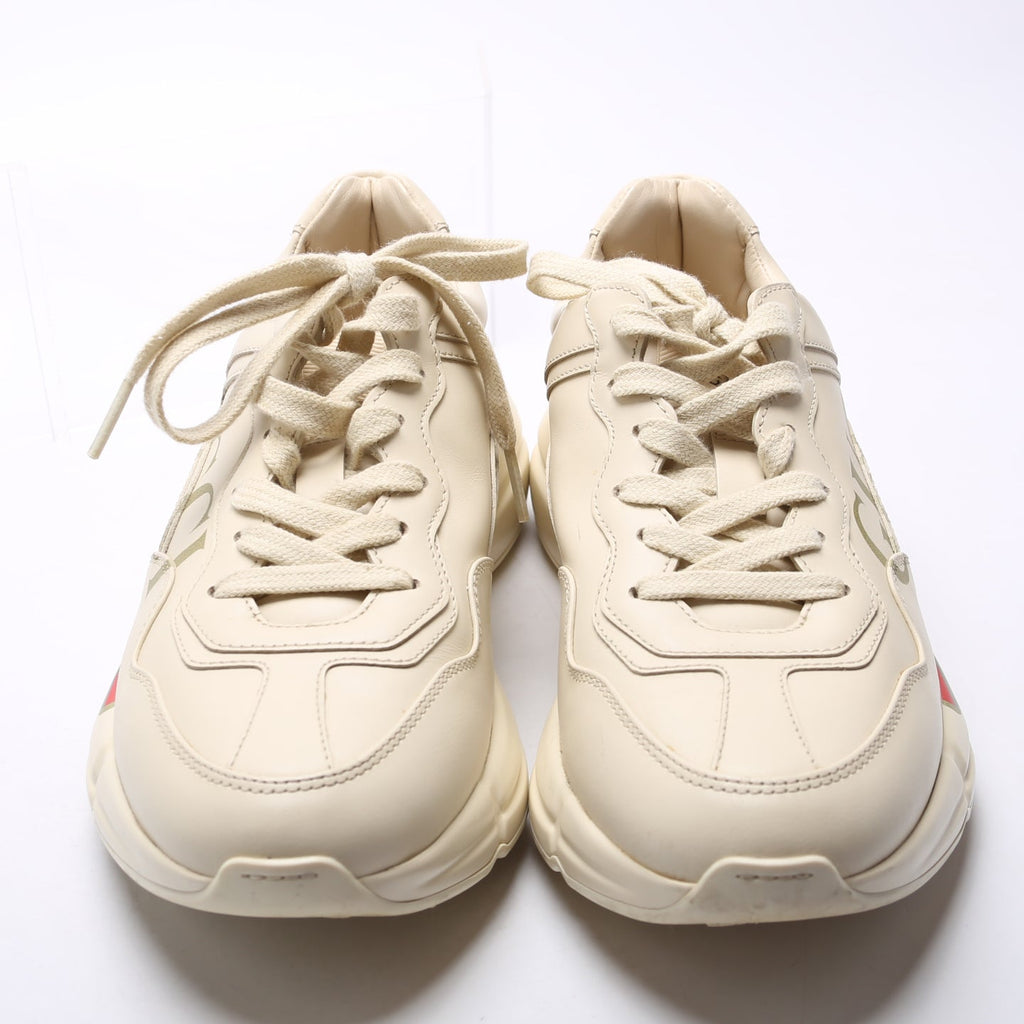 Rhyton Logo Sneakers Size 36.5 Cream