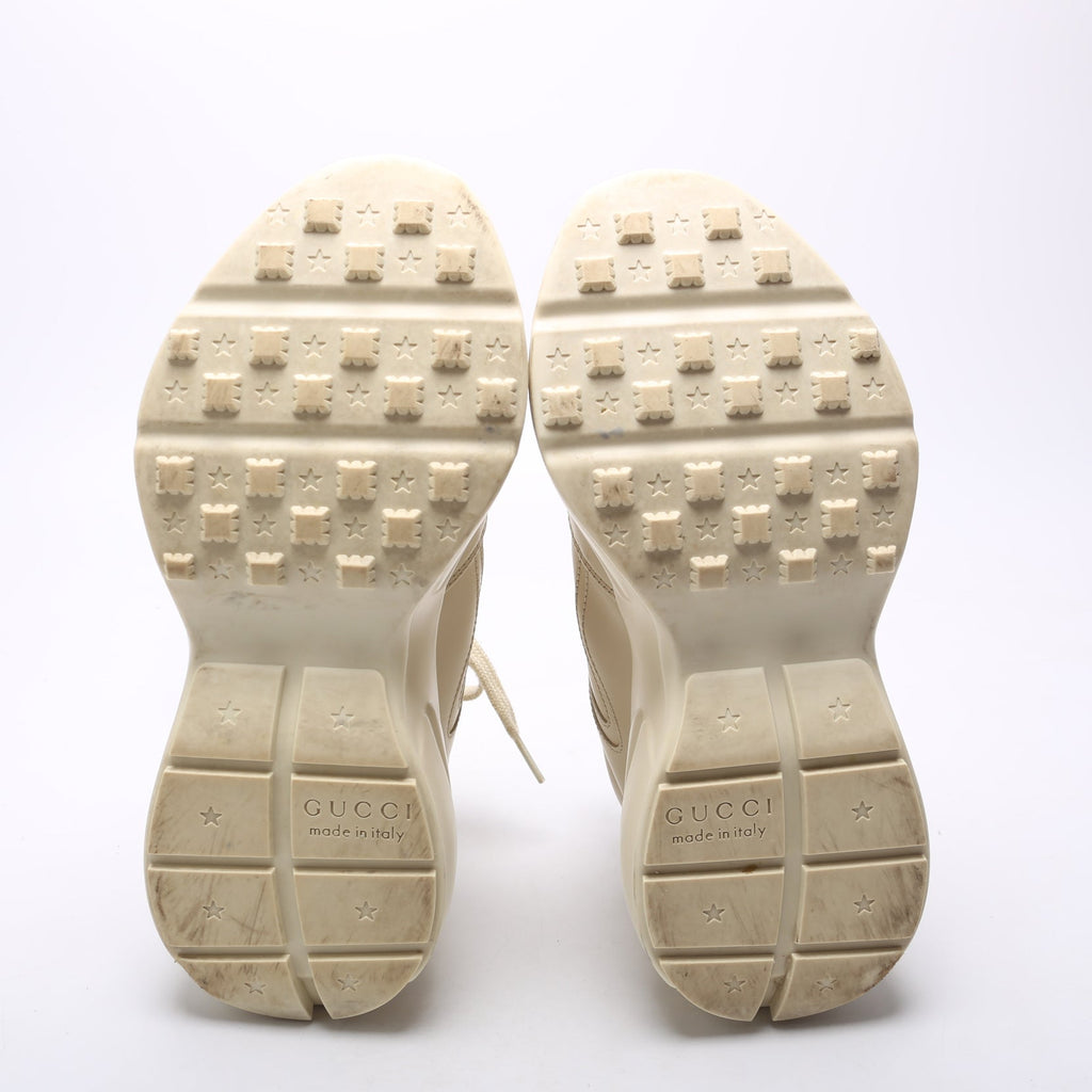 Rhyton Logo Sneakers Size 36.5 Cream