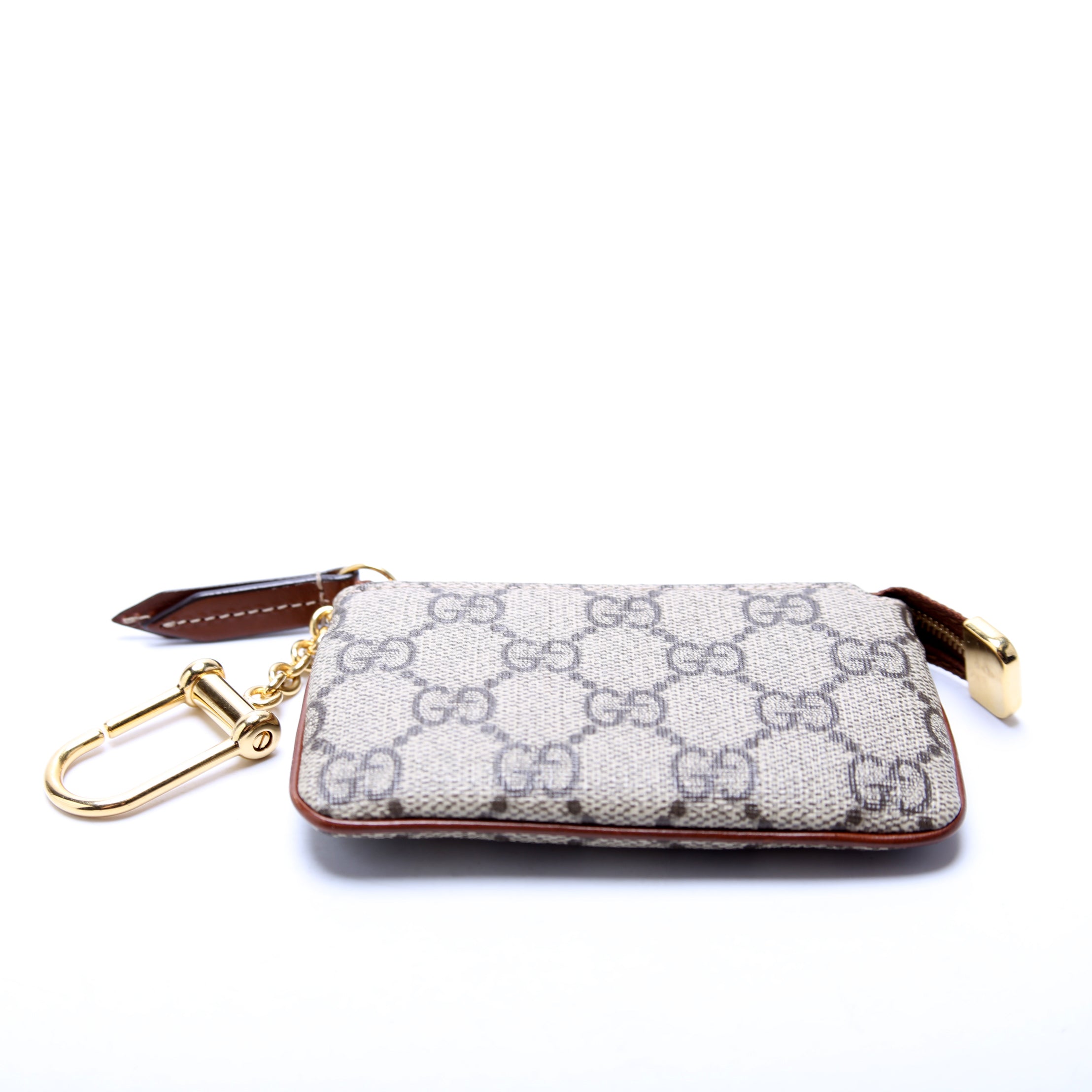 447964 GG Supreme Key Case Brown
