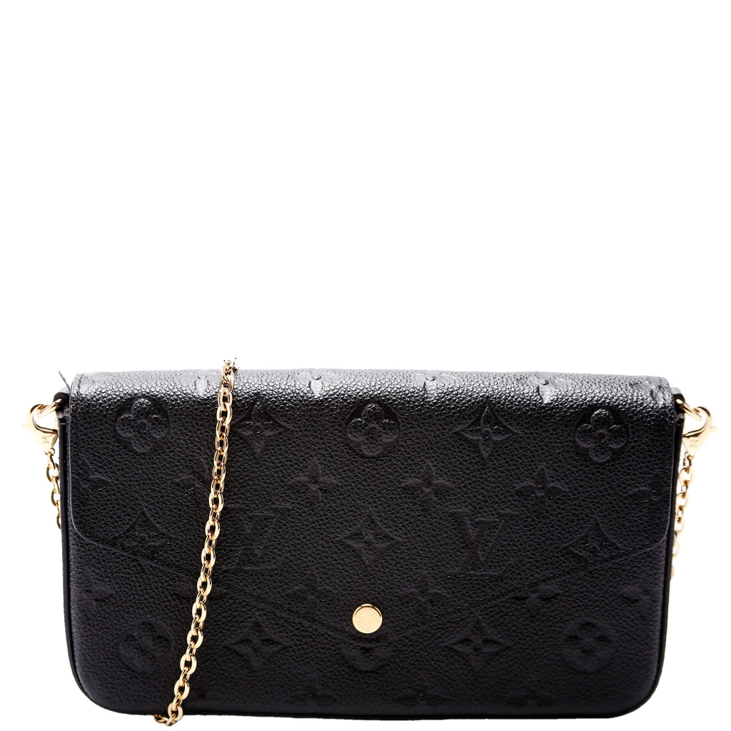 Pochette Felicie Empreinte Black