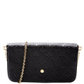 Pochette Felicie Empreinte Black