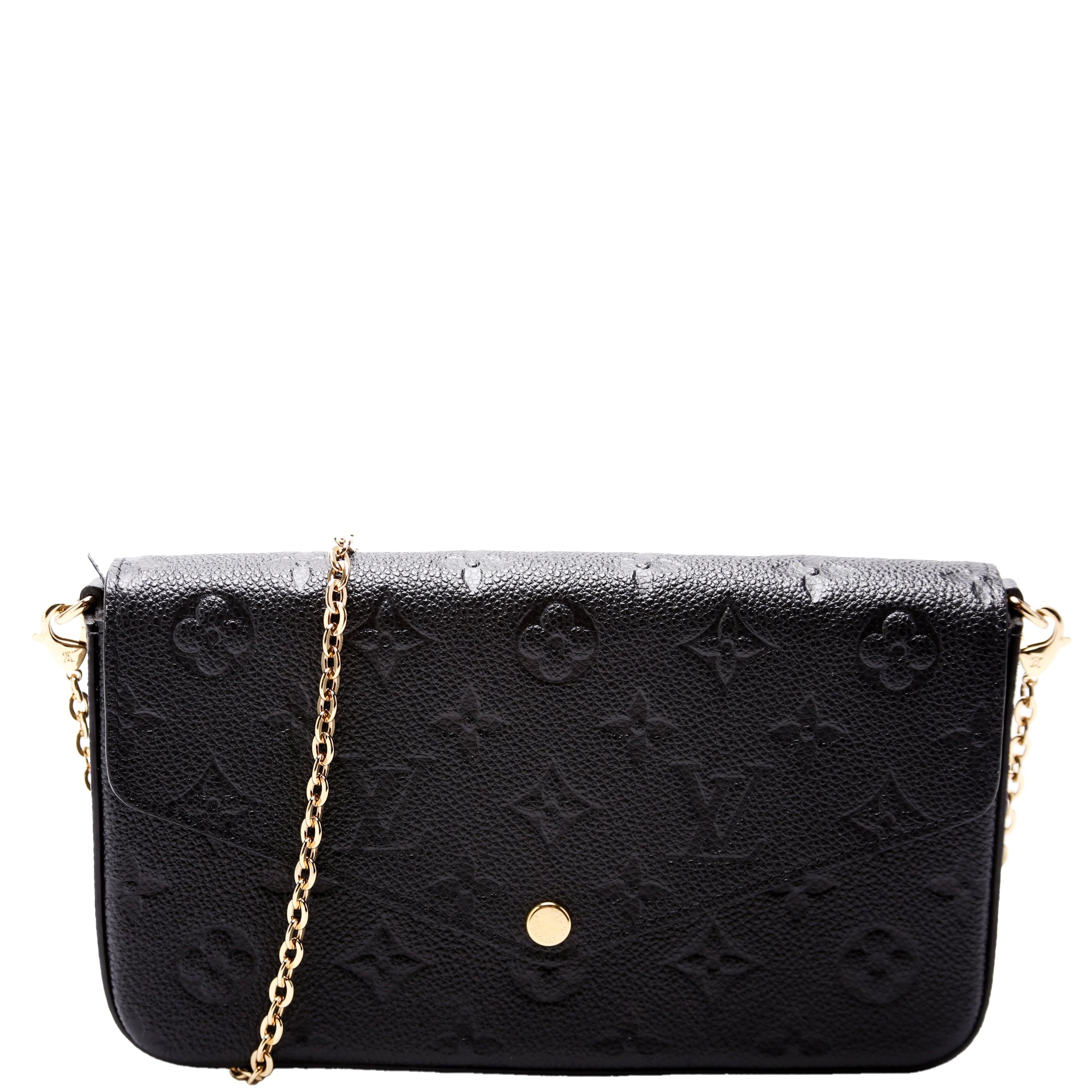 Pochette Felicie Empreinte Black