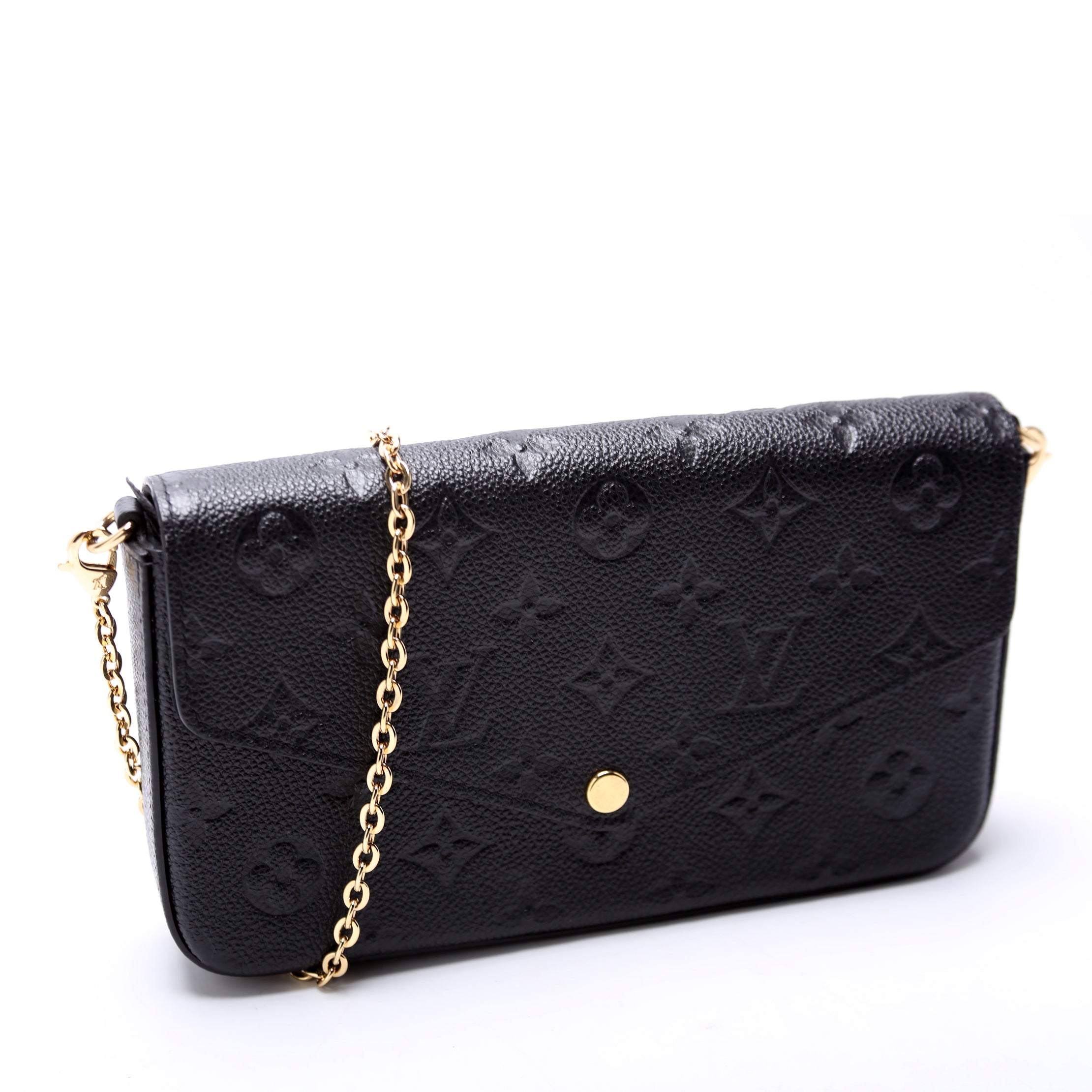 Pochette Felicie Empreinte Black