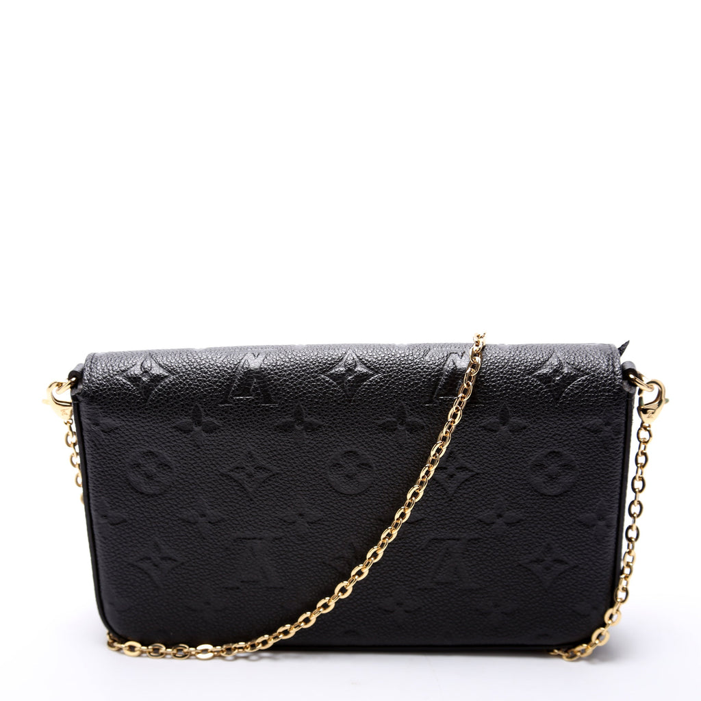 Pochette Felicie Empreinte Black