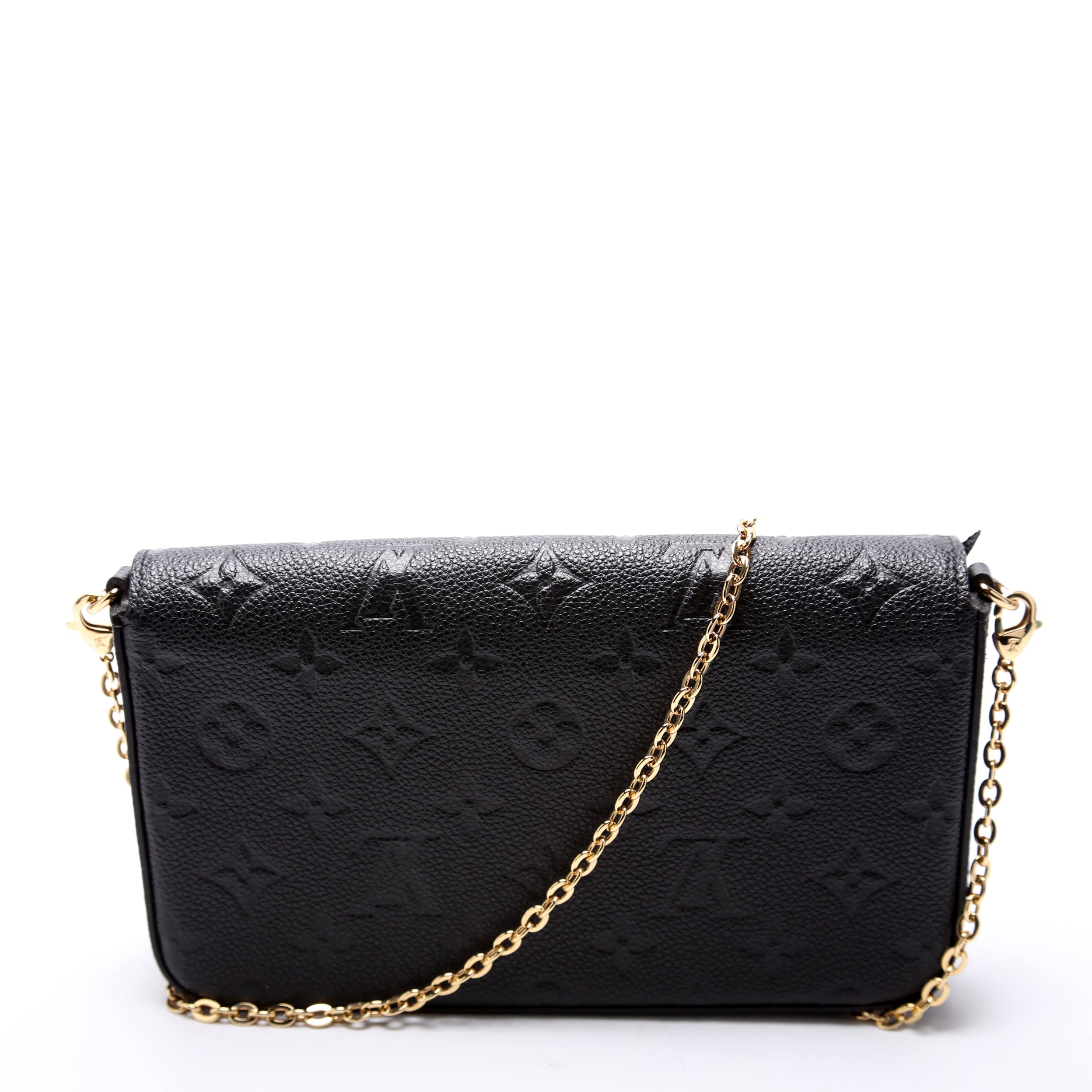 Pochette Felicie Empreinte Black
