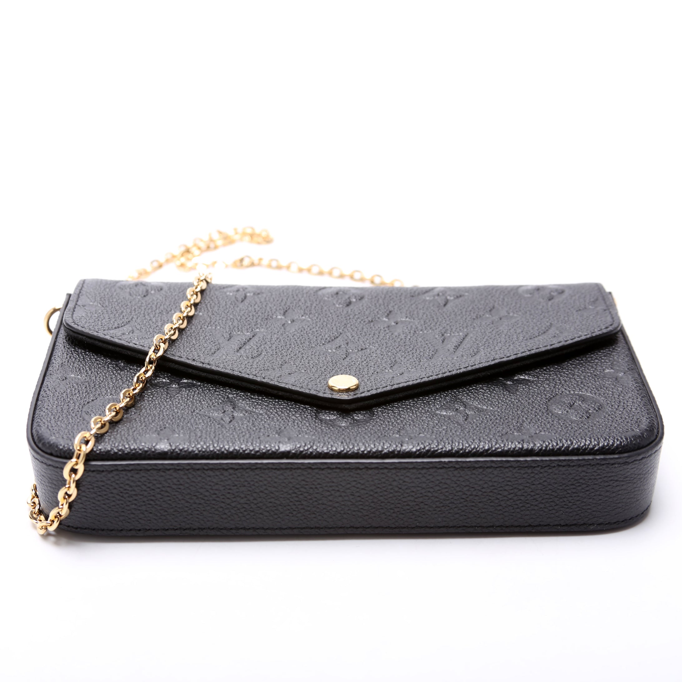 Pochette Felicie Empreinte Black
