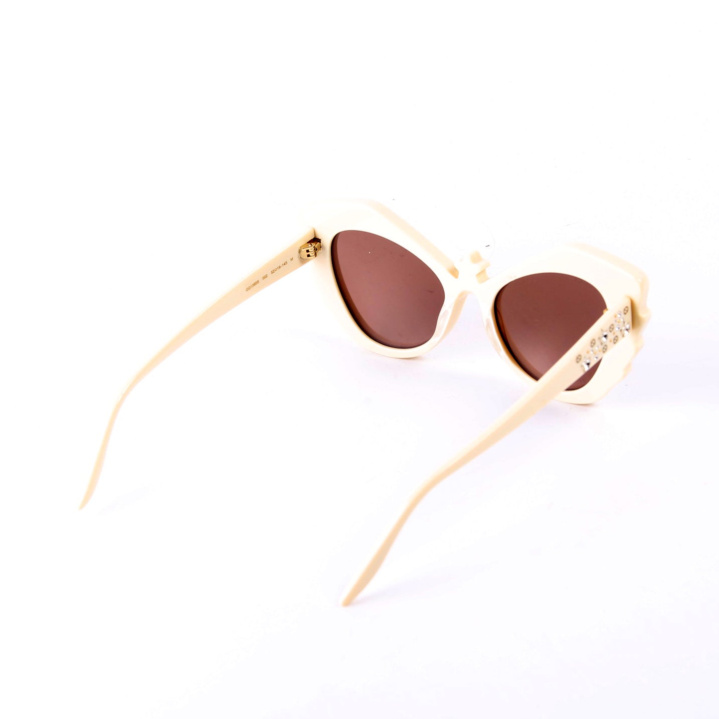 GG1095S 002 Cateye Crystal Sunglasses Cream