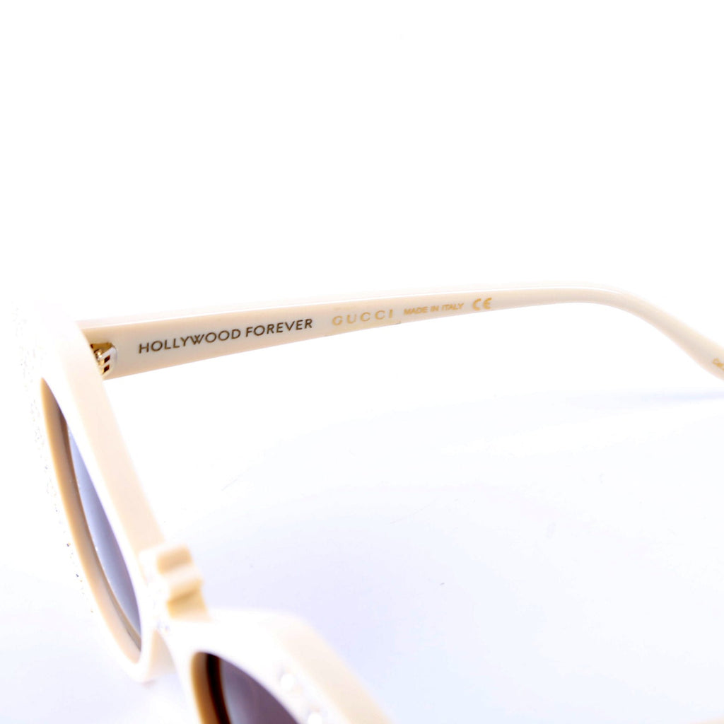 GG1095S 002 Cateye Crystal Sunglasses Cream